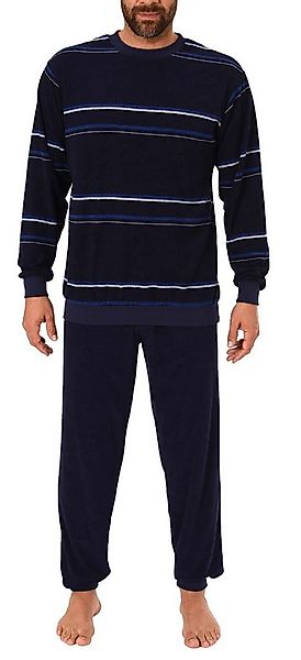 Normann Pyjama Herren Frottee Schlafanzug mit Bündchen, - auch in Übergröße günstig online kaufen