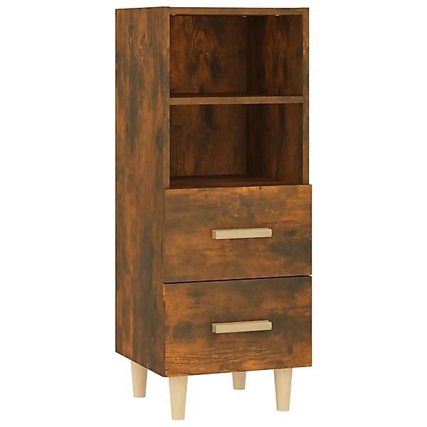 vidaXL Sideboard Räuchereiche 34,5x34x90 cm Holzwerkstoff 817414 günstig online kaufen