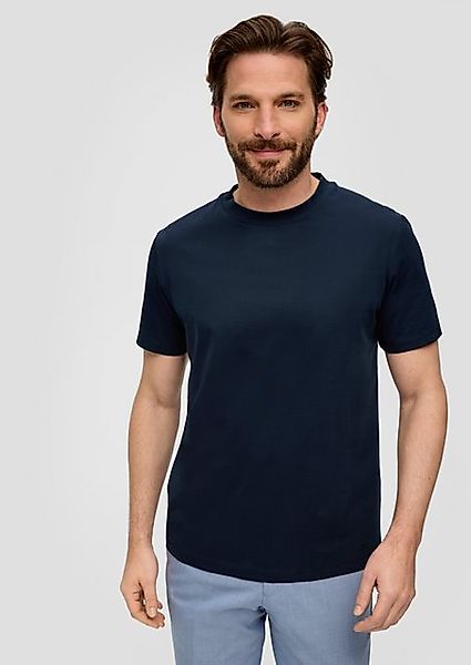 s.Oliver BLACK LABEL Kurzarmshirt Jerseyshirt im Slim Fit aus merzerisierte günstig online kaufen