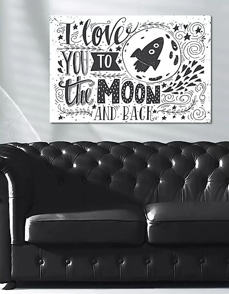 queence Leinwandbild "Moon" günstig online kaufen