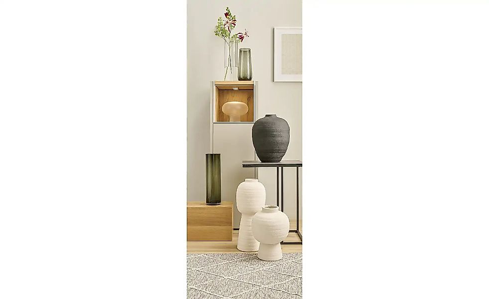 HOME STORY Vase   ¦ weiß ¦ Terracotta ¦ Maße (cm): H: 50  Ø: 21.5 Accessoir günstig online kaufen