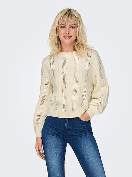 ONLY Strickpullover Strick Rundhals Langarm regular günstig online kaufen