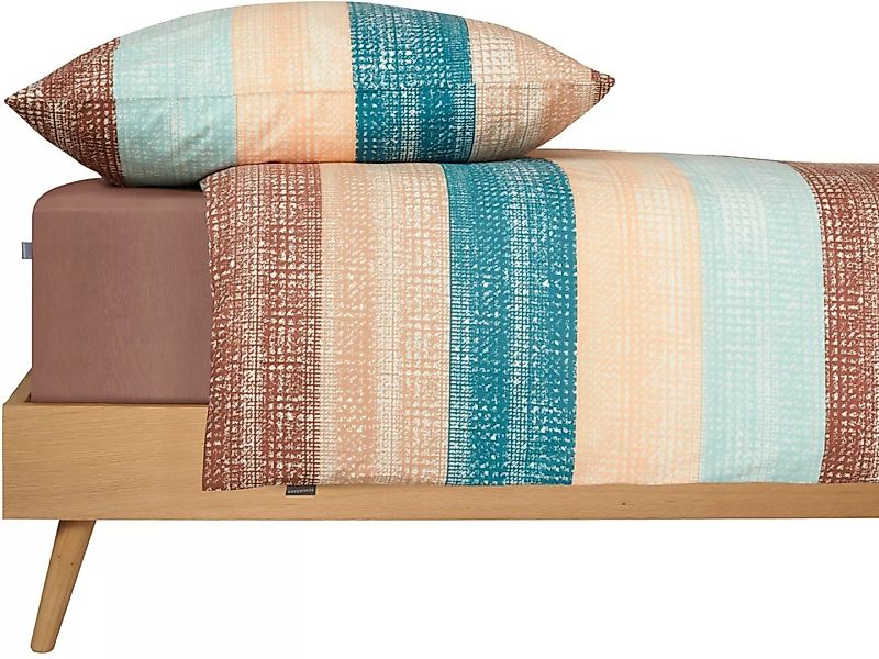 Schiesser Bettwäsche »Emilia aus weicher Baumwolle und texturierten Streife günstig online kaufen