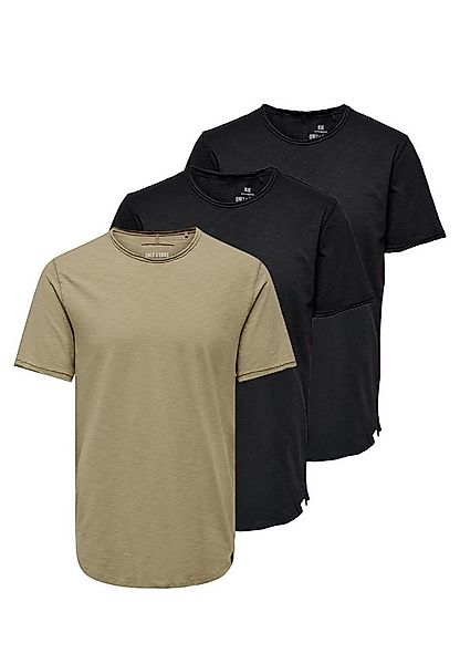 ONLY & SONS T-Shirt 3er Pack ONSBENNE (Spar-Set, 3-tlg) T-Shirt - Baumwolle günstig online kaufen