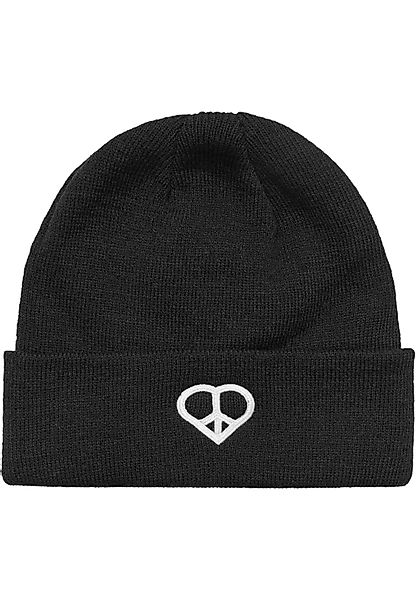 Miss Tee Beanie "Miss Tee Peace Sign Heavy Knit Beanie" günstig online kaufen