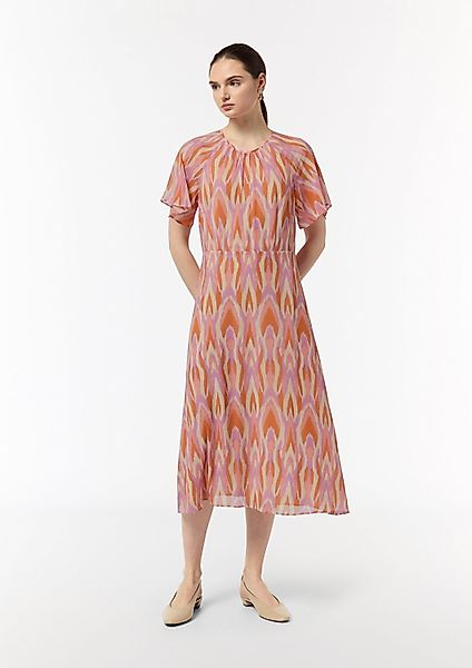 comma Midikleid Kleid Maxi-Kleid aus Chiffon günstig online kaufen