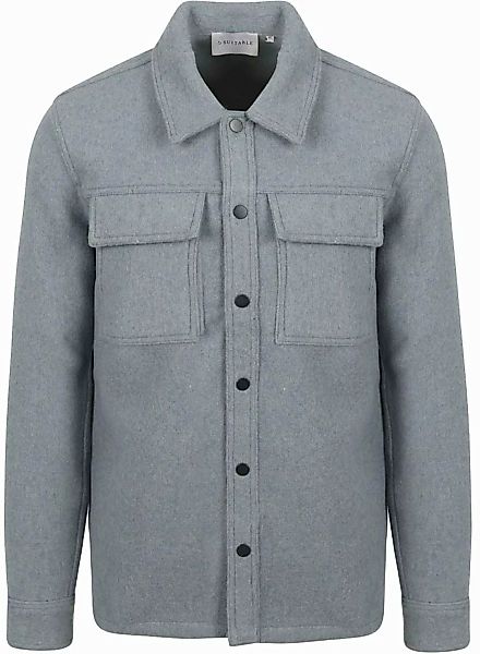 Suitable Overshirt Wool Blend Blau - Größe XL günstig online kaufen