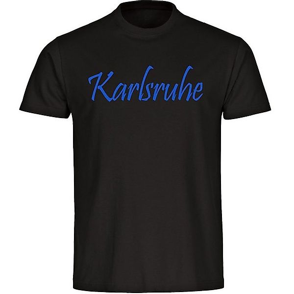 multifanshop T-Shirt Herren Karlsruhe - Schriftzug - Männer günstig online kaufen