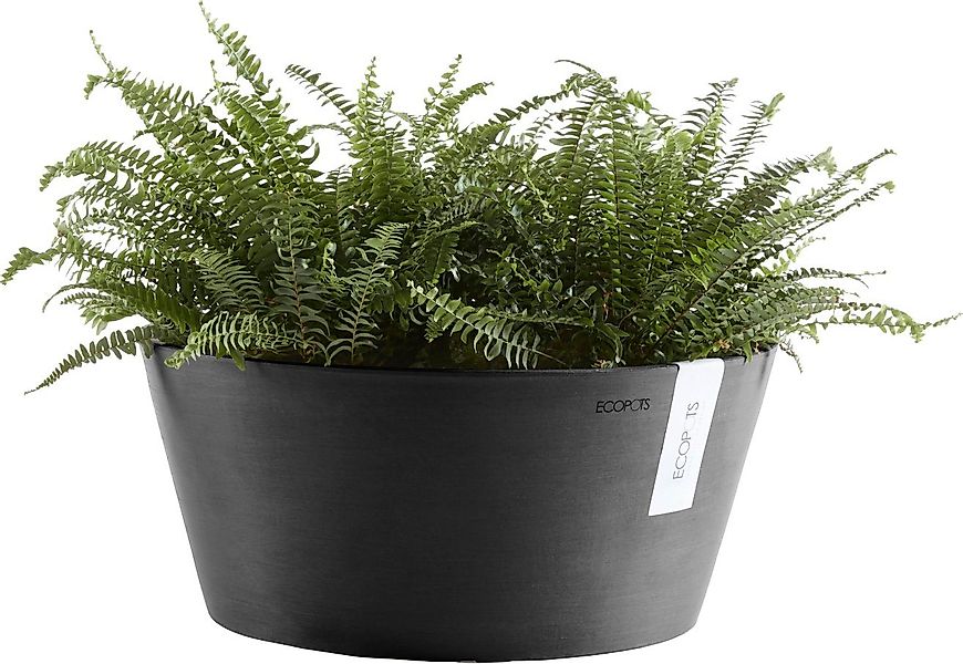 ECOPOTS Blumentopf FRANKFURT Dark Grey, BxTxH: 30,5x30,5x15 cm günstig online kaufen