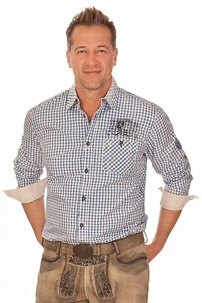 KRÜGER BUAM Trachtenhemd Trachtenhemd - BAYERN - blau günstig online kaufen