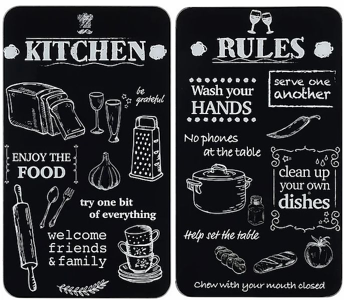 Maximex Herd-Abdeckplatte »Universal Modell KITCHEN RULES«, (Set, 2 tlg.), günstig online kaufen