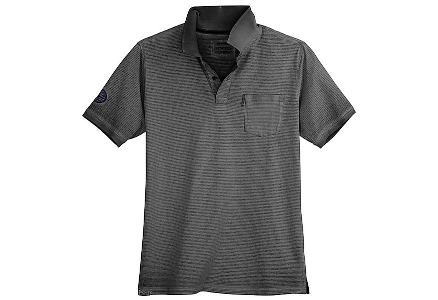 redfield Poloshirt Redfield Used Look Poloshirt XXL schwarz geringelt günstig online kaufen