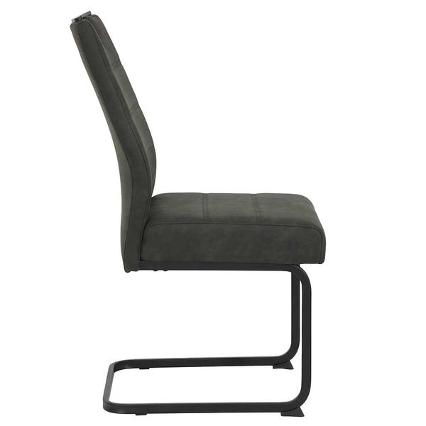 Freischwinger in Anthrazit und Schwarz Griff in der Lehne (Set) günstig online kaufen