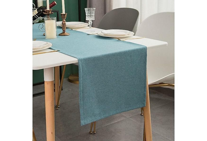 Simurq Tischläufer Modern Outdoor - Indoor Abwaschbar, (Table Runner Tischb günstig online kaufen