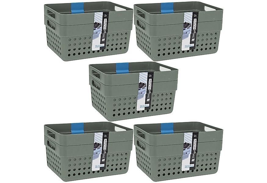Koopman Aufbewahrungskorb 17x11x7cm Kunststoff 10 Tlg. Set (10 St), 10tlg, günstig online kaufen