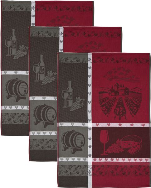 ROSS Geschirrtuch "Weinmotiv" Motivtuch, aus 100% Baumwolle günstig online kaufen