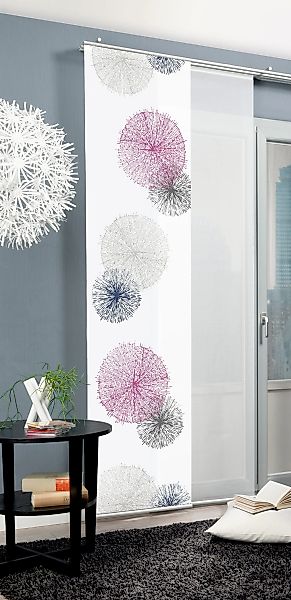 HOME WOHNIDEEN Schiebegardine "RAWLINS" Klettband 1 Stk. tlg. HxB: 245x60, günstig online kaufen