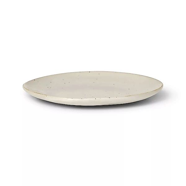 Glasteller Flow keramik weiß / ø 15 cm - Ferm Living - Weiß günstig online kaufen