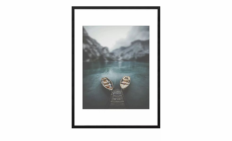 Holzbilderrahmen 50x70 cm  Iceland ¦ schwarz ¦ Holzwerkstoff ¦ Maße (cm): B günstig online kaufen