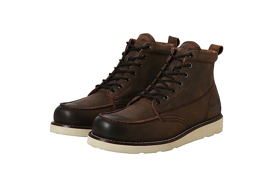 Jack & Jones Lederboots JFWTORONTO Leather Boot Schnürboots mit herausnehmb günstig online kaufen