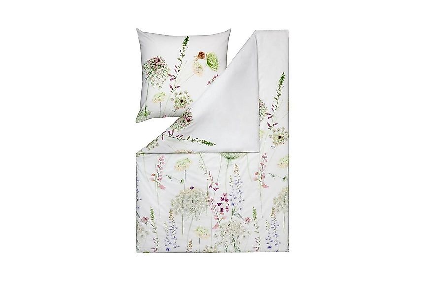 Estella Bettwäsche Meadow 4406 530 Grün Kuschelflanell, Flanell, 2 teilig, günstig online kaufen
