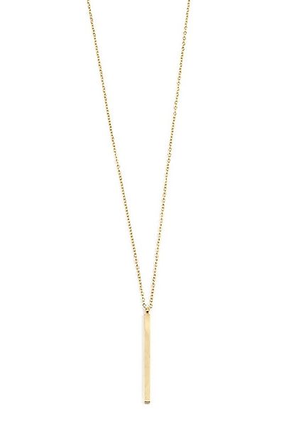 Hey Happiness Lange Kette Stab Rektangel Anhänger, 18K Gold Roségold, Edels günstig online kaufen
