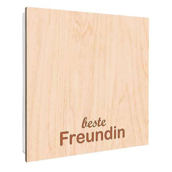 Banjado Großer Schlüsselbox Holz 30x30cm Weiß Scharnier Rechts 50 Haken Sch günstig online kaufen