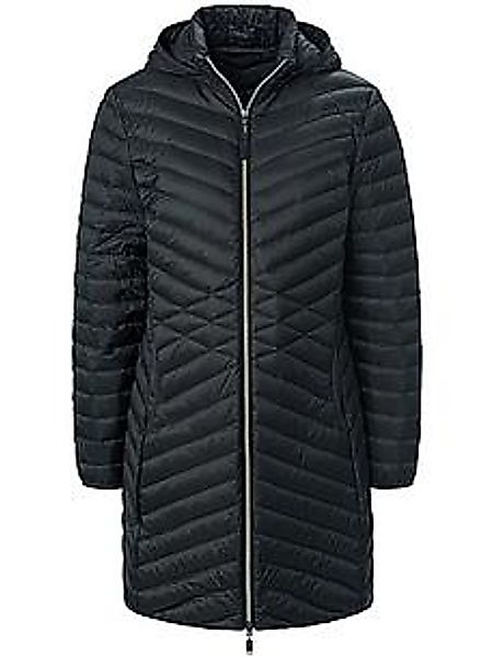 Daunen-Long-Steppjacke Peter Hahn schwarz günstig online kaufen