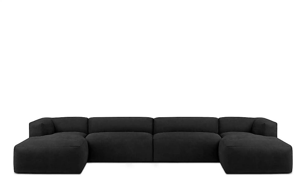 KONSIMO Wohnlandschaft  Buffo ¦ grau ¦ Maße (cm): B: 400 H: 73 Polstermöbel günstig online kaufen