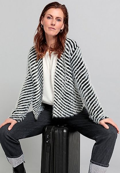 bianca Strickjacke VALENTE in angesagtem Effektgarn, schwarz und weiß günstig online kaufen
