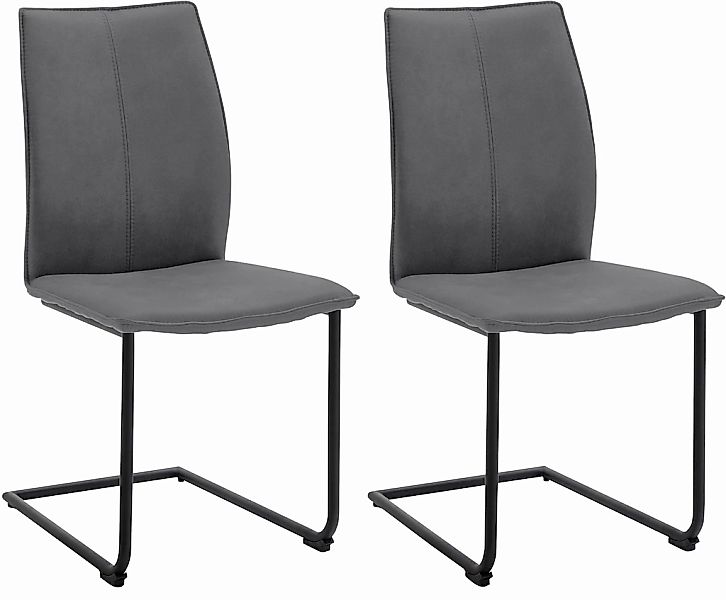 NIEHOFF SITZMÖBEL Freischwinger "Capri" (Set) 2 Stk. Leder PRISMA Gestell a günstig online kaufen