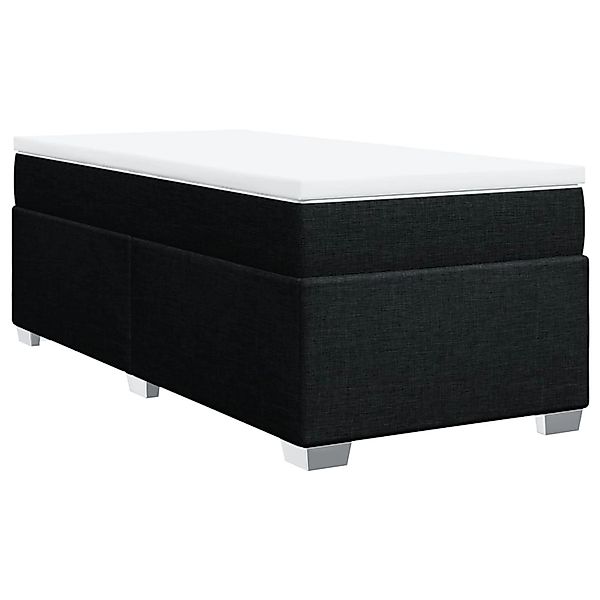 vidaXL Bett Boxspringbett mit Matratze Schwarz günstig online kaufen