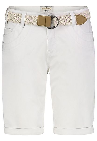 SUBLEVEL Shorts Damen Bermudas kurze Hose Baumwolle Jeans Sommer Chino Stof günstig online kaufen