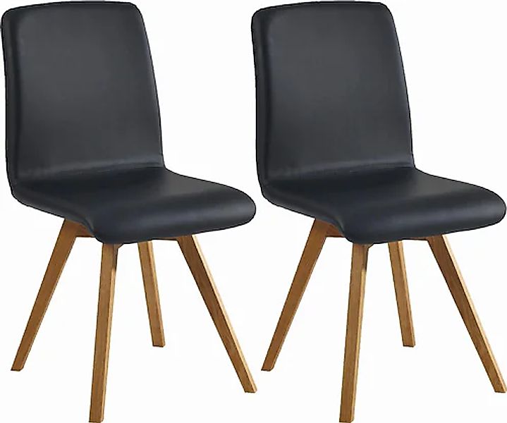 massivline&more 4-Fußstuhl »Karla« (Set) 2 Stk.Gestell aus Massivholz günstig online kaufen