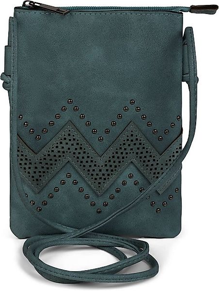 styleBREAKER Mini Bag Mini Umhängetasche mit ZickZack Cutout und Nieten (1- günstig online kaufen
