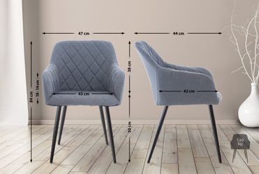CLP Esszimmerstuhl Shila, Armlehnen & Metallgestell, günstig online kaufen