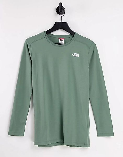 The North Face – Simple Dome – Langärmliges Shirt in Grün günstig online kaufen