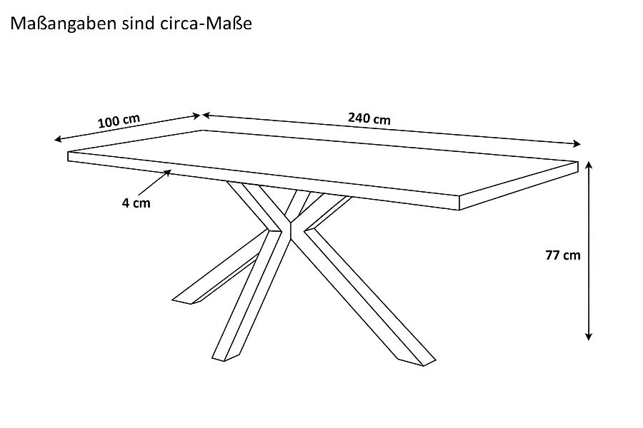 SAM® Esstisch Joel, Holz Grau-Optik, verschiedene günstig online kaufen