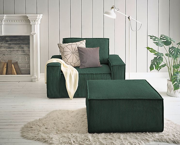 Home affaire Sessel "SHERWOOD", Loveseat und Hocker im Set, passend zur Pol günstig online kaufen