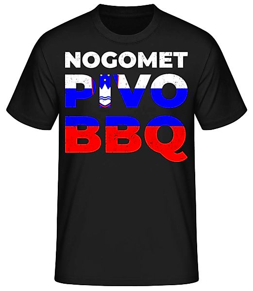 Nogomet Pivo BBQ · Männer Basic T-Shirt günstig online kaufen