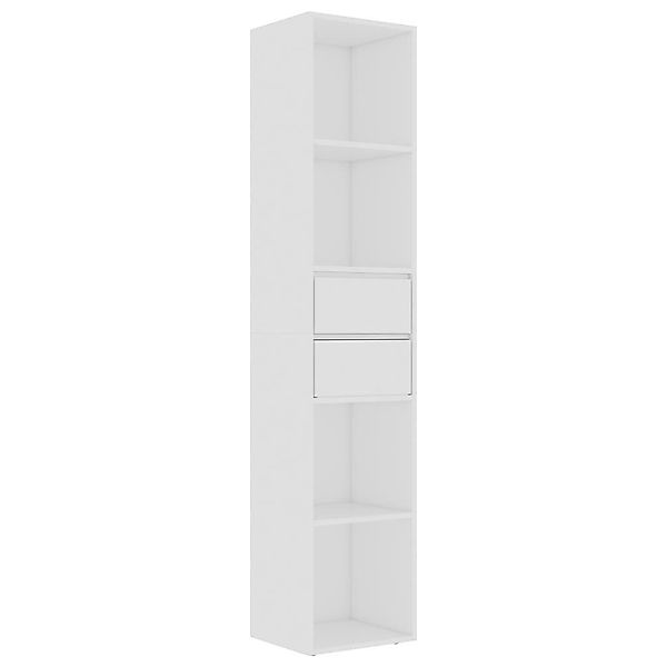 furnicato Bücherregal Weiß 36x30x171 cm Holzwerkstoff, günstig online kaufen