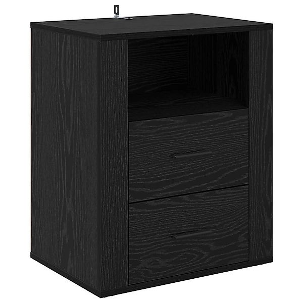 vidaXL Nachttisch Schwarz Eichen-Optik 50 x 36 x 60 cm Holzwerkstoff 881080 günstig online kaufen