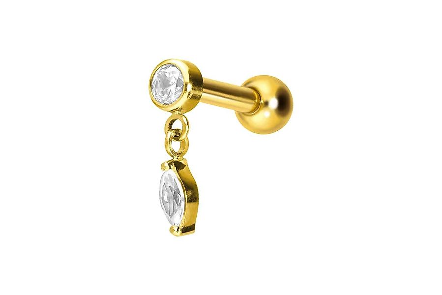 PIERCINGLINE Single-Ohrstecker Titan Ohrpiercing mit Innengewinde günstig online kaufen