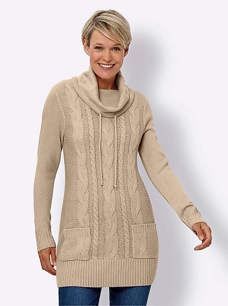 Sieh an! Strickpullover Longpullover günstig online kaufen