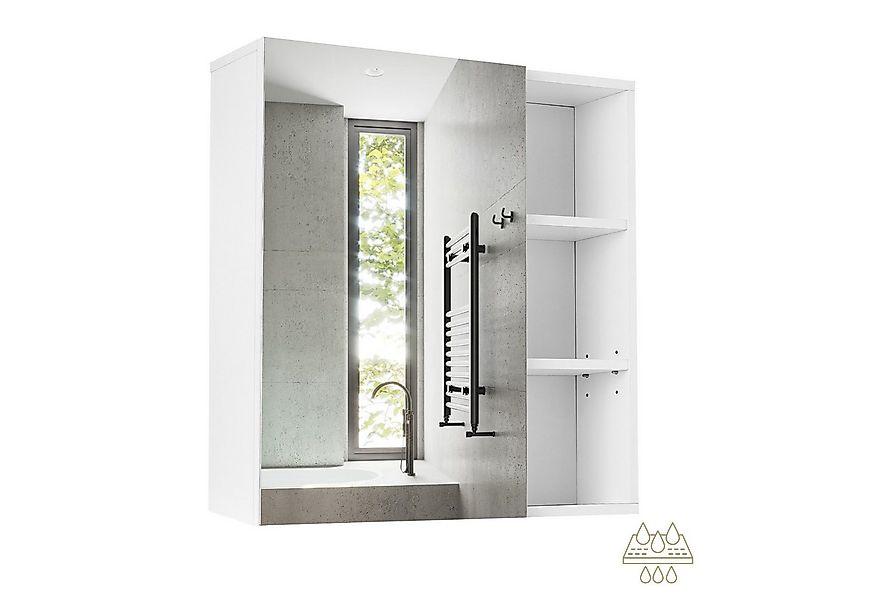 Mondeer Badezimmerspiegelschrank Badezimmerspiegel mit Spiegel und 1 Tropfs günstig online kaufen