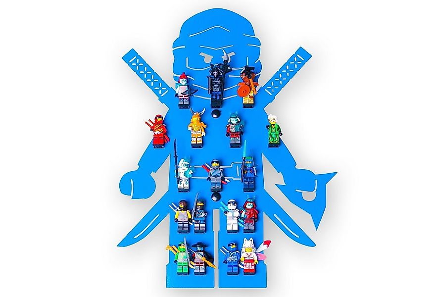 moin minis Wandregal moin minis Ninja Blau Kinderzimmer Regal für 18 Minifi günstig online kaufen