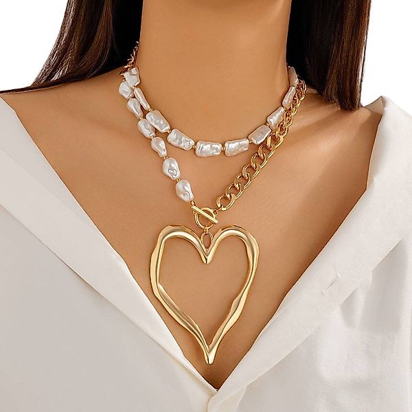 AUKUU Kette mit Anhänger Elegante doppellagige günstig online kaufen