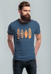 Neverless Print-Shirt Herren T-Shirt Surfing Fashion günstig online kaufen