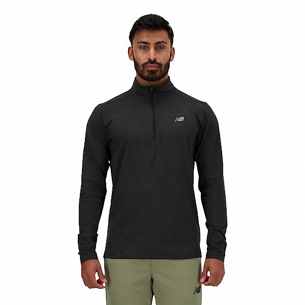 New Balance Laufshirt "Space Dye 1/4 Zip", mit Label günstig online kaufen
