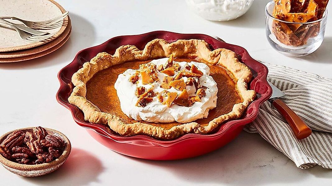 Le Creuset Pie-Form Kuchenform Steinzeug Kirschrot 23cm günstig online kaufen